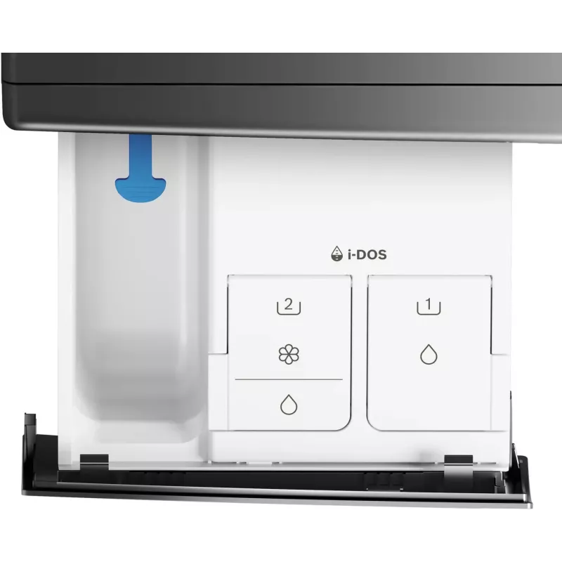 Bosch Serie 8 WNC254AS0 lavasciuga a libera installazione carica frontale acciaio inox