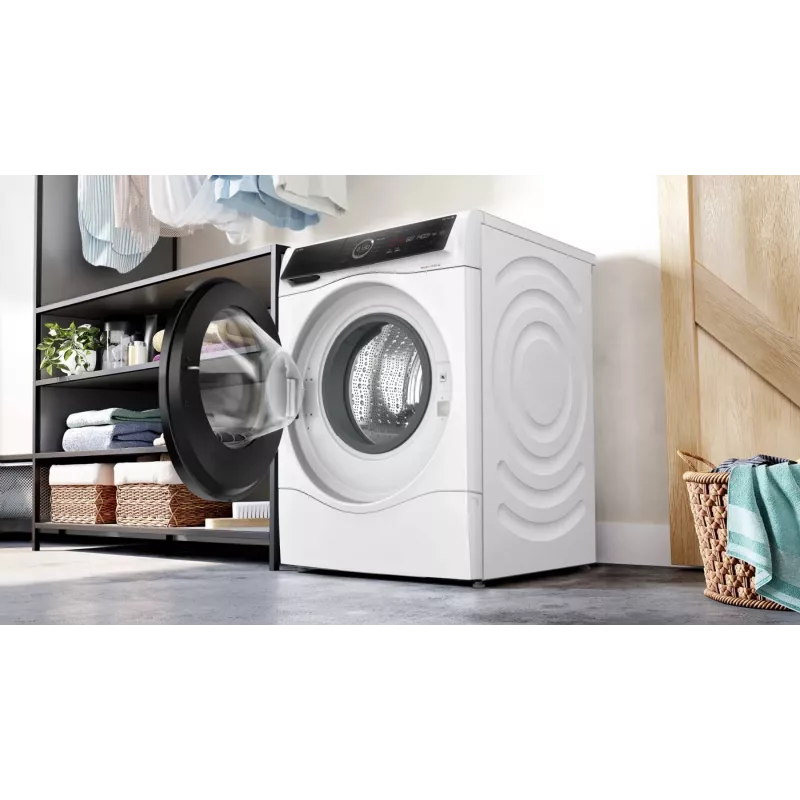 Bosch Serie 8 WNC254A40 lavasciuga a libera installazione carica frontale bianca