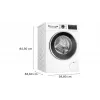 Bosch Serie 6 WGG244F40 lavatrice a carica frontale, 9 kg, 1351 giri/min, i-DOS, bianco/nero
