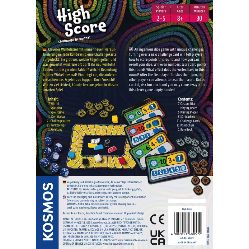 Kosmos High Score gioco di carte gioco d'azzardo