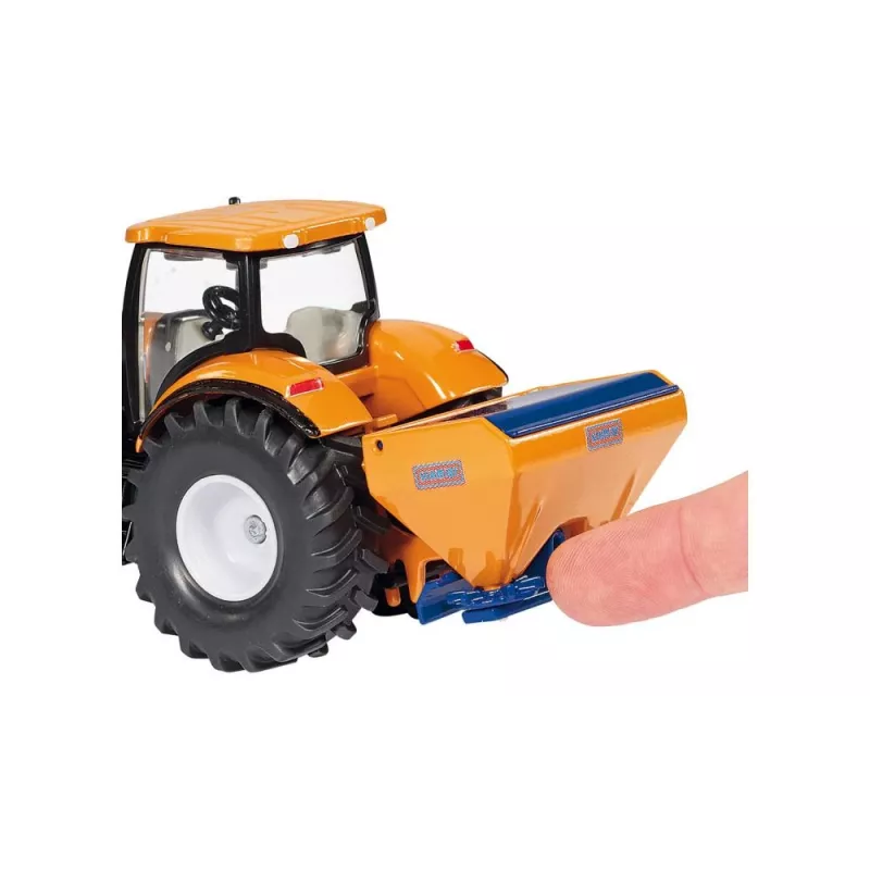 Siku trattore con lama sgombraneve e spargisale, modello trattore, preassemblato, 1:50, metallo, plastica, 3 anno/i, nero, blu, arancione