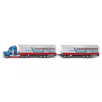 Siku Road Train, modello autotreno, preassemblato, 1:87, metallo, plastica, 3 anni, blu, rosso, bianco