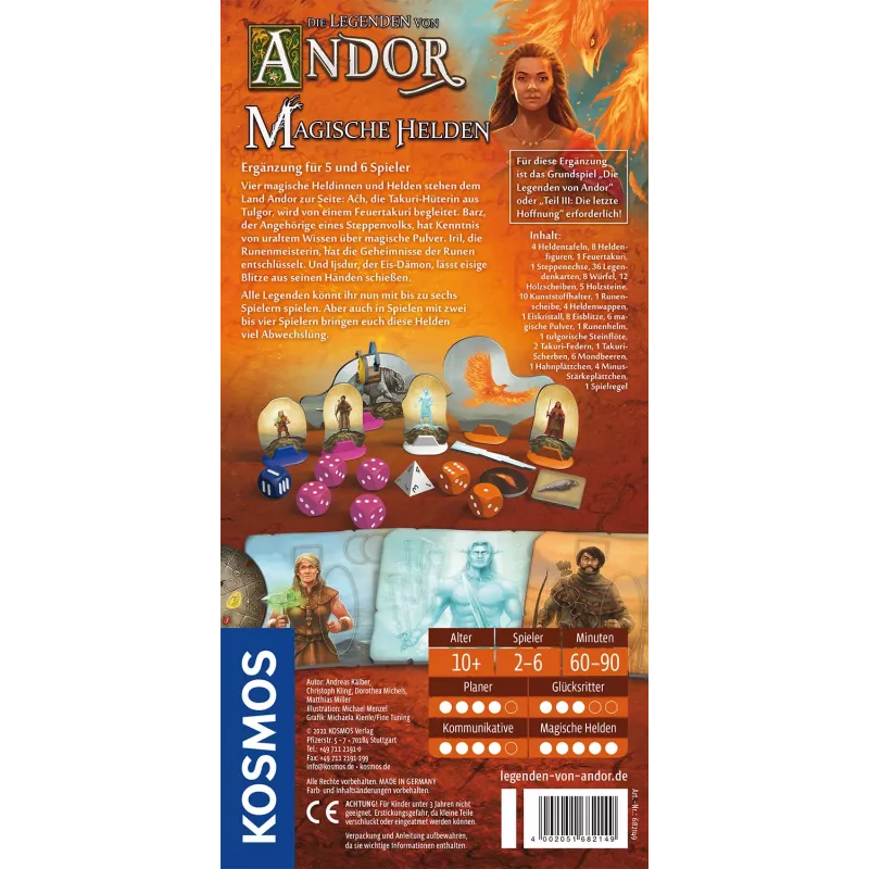 Kosmos Le leggende di Andor - Eroi magici Gioco da tavolo Strategia