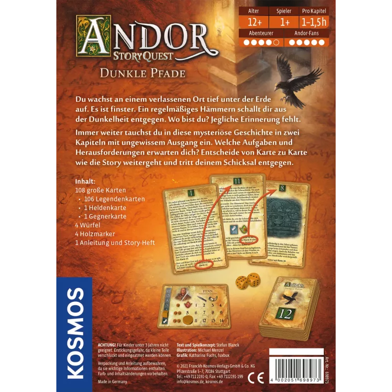 Kosmos Andor StoryQuest Gioco da tavolo Famiglia