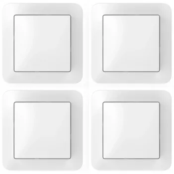 Set interruttore a parete, 4 pezzi, Bosch Smart Home, per attuatori intelligenti, bianco