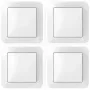 Set interruttore a parete, 4 pezzi, Bosch Smart Home, per attuatori intelligenti, bianco