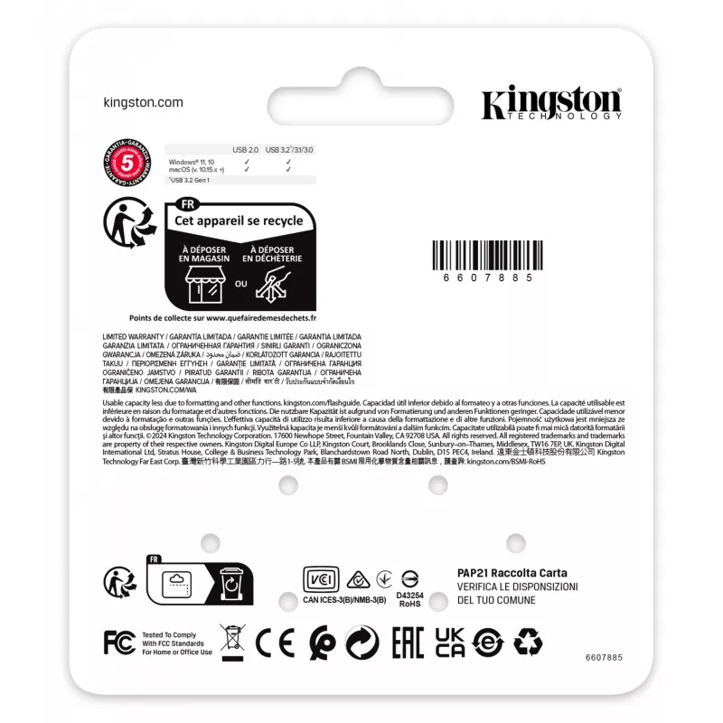 Chiavetta USB Kingston 64GB USB Type-A DataTraveler SE9 G3