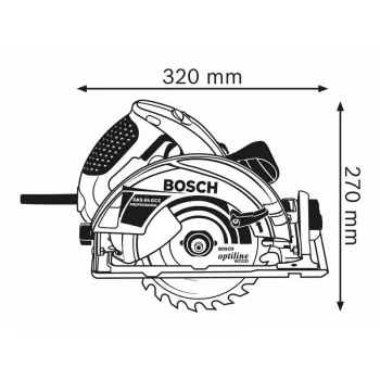 Bosch 0 601 668 901 sega circolare 19 cm 5000 giri/min 1800 W