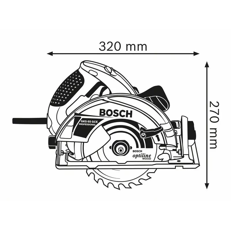 Bosch 0 601 668 901 sega circolare 19 cm 5000 giri/min 1800 W