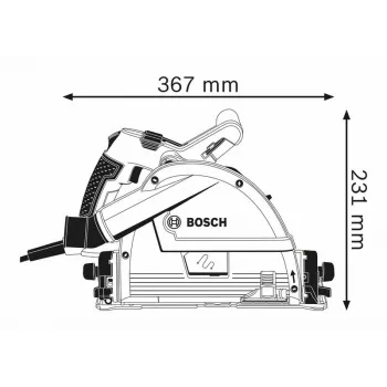 Bosch 0 601 675 001 sega circolare 16,5 cm 6250 giri/min 1400 W