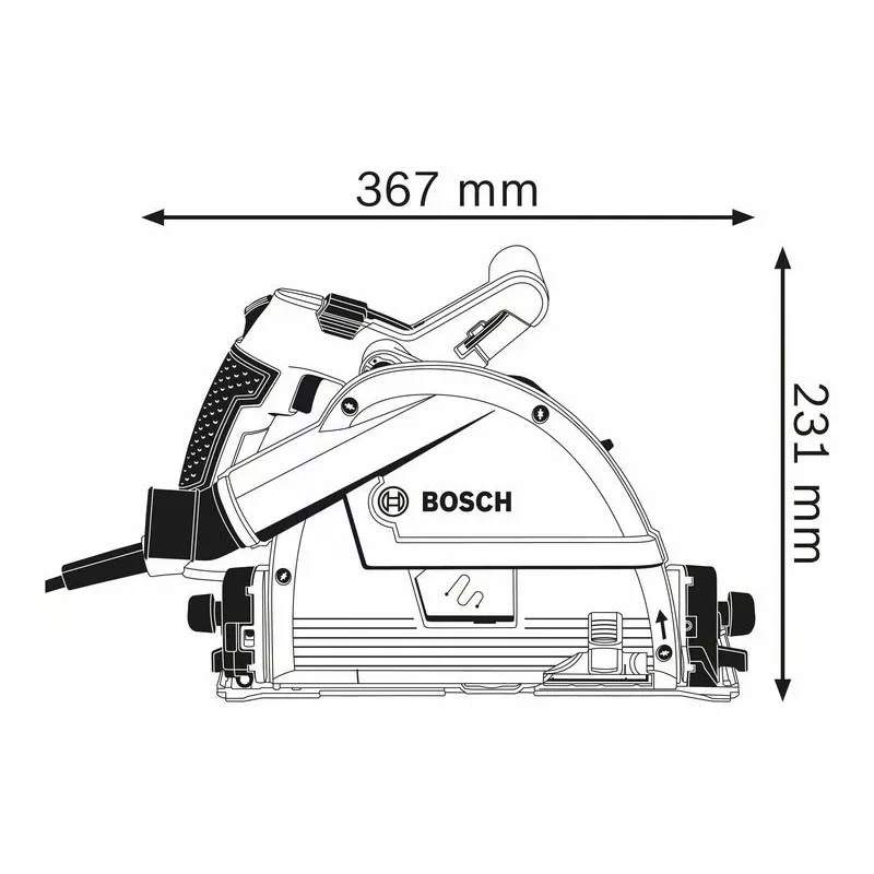 Bosch 0 601 675 001 sega circolare 16,5 cm 6250 giri/min 1400 W