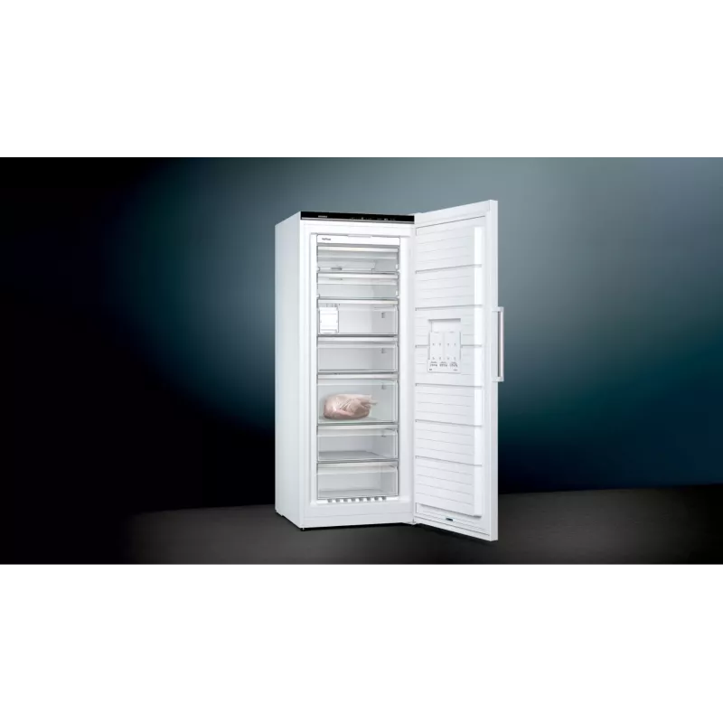Congelatore Siemens iQ500 GS54NAWCV verticale a libera installazione 328 L bianco