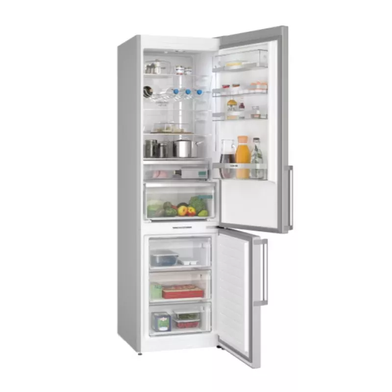 Frigorifero combinato Siemens iQ500 KG39NAIBT a libera installazione 363 L acciaio inox