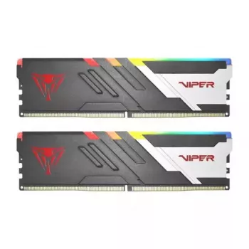 DIMM 64 GB DDR5-5600 (2x 32 GB) kit dual, memoria RAM nera, PVVR564G560C40K, Viper Venom RGB, INTEL XMP