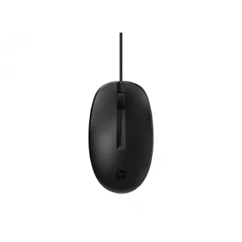 HP 128 mouse con filo laser, ambidestro, laser, USB Type-A, 1200 DPI, nero