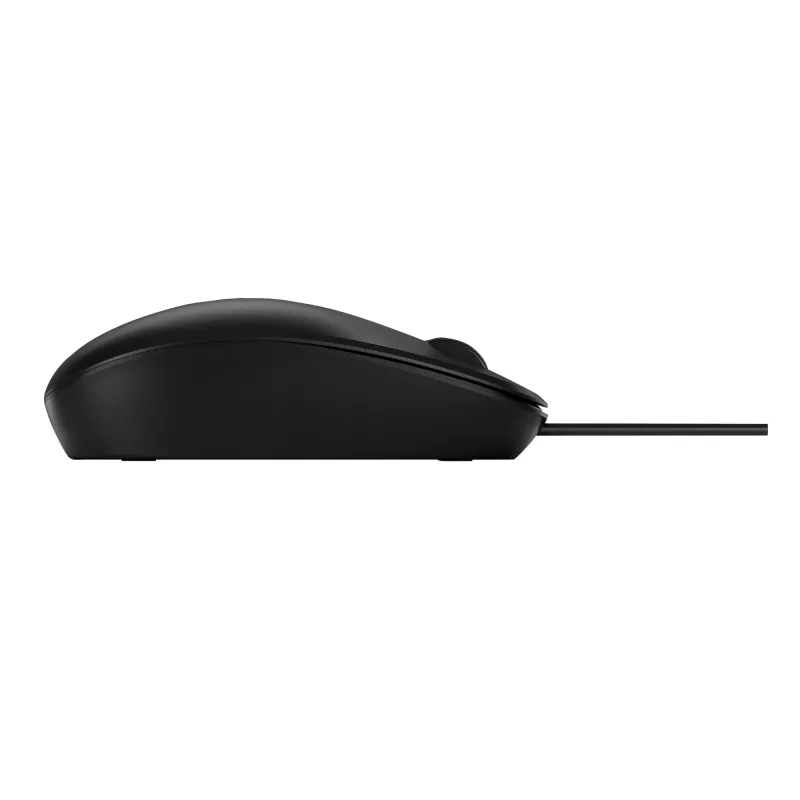 HP 128 mouse con filo laser, ambidestro, laser, USB Type-A, 1200 DPI, nero