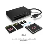 ICY BOX IB-CR401-C3 lettore di schede USB 3.2 Gen 1 (3.1 Gen 1) Type-C nero
