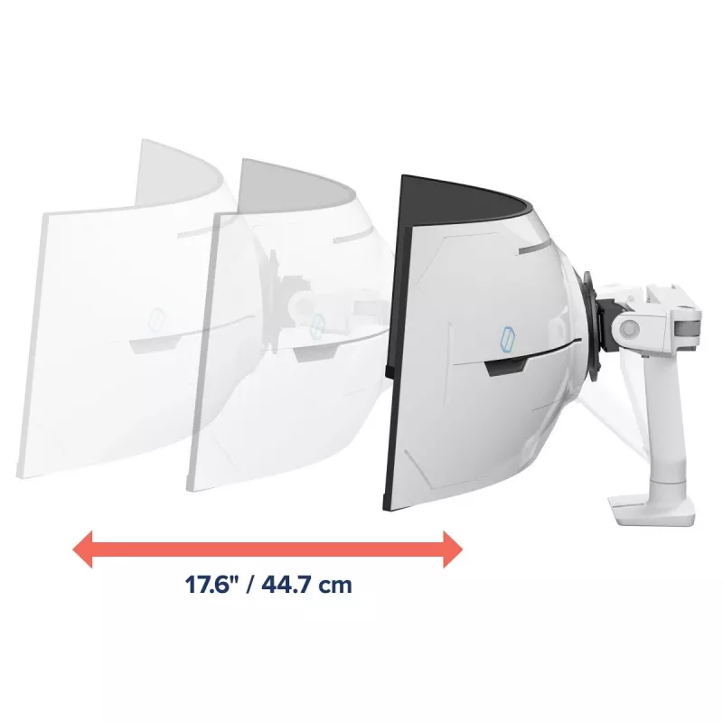 ERGOTRON HX braccio monitor da scrivania con perno VHD – bianco
