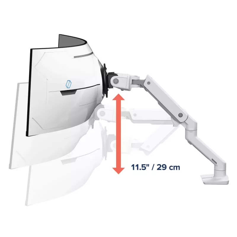 ERGOTRON HX braccio monitor da scrivania con perno VHD – bianco