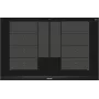 Siemens EX875LYC1E piano cottura nero a incasso a induzione a zone 4 zone