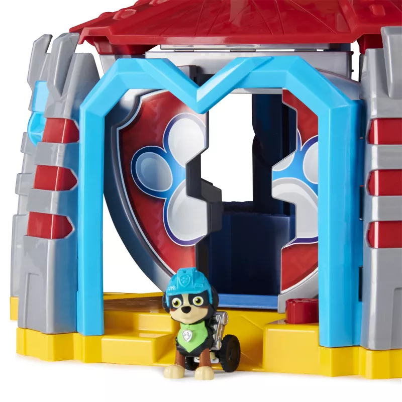 PAW Patrol, Dino Rescue HQ set di gioco con suoni e figura esclusiva Rex e veicolo