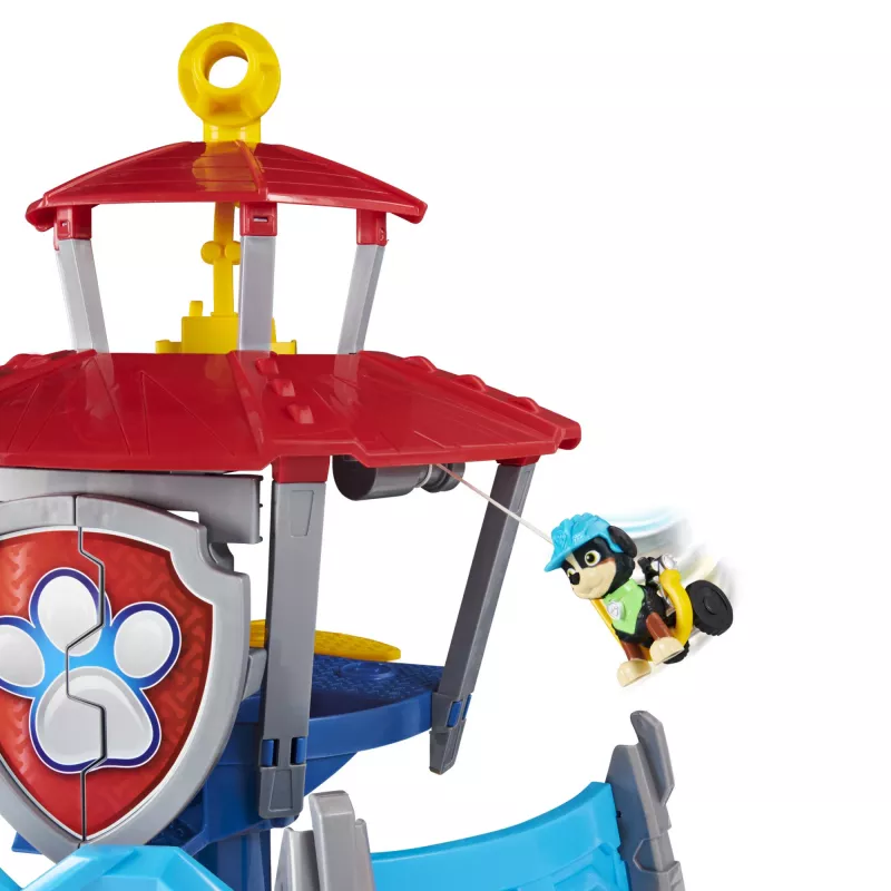 PAW Patrol, Dino Rescue HQ set di gioco con suoni e figura esclusiva Rex e veicolo