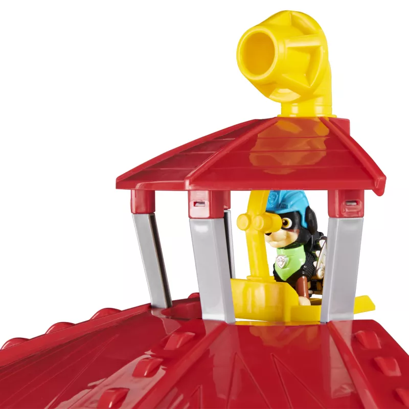 PAW Patrol, Dino Rescue HQ set di gioco con suoni e figura esclusiva Rex e veicolo