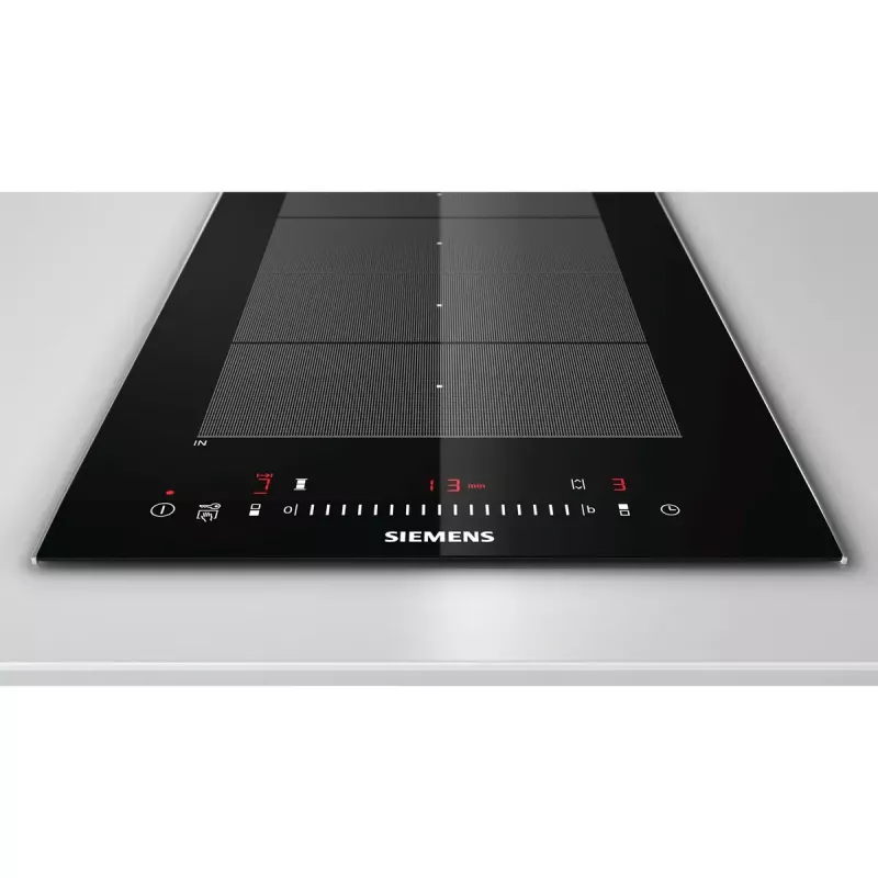 Siemens EX375FXB1E piano cottura nero a incasso a induzione a zone 2 zone