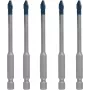 Set di punte Bosch EXPERT HEX-92608900598 — 5 pezzi per ceramica dura