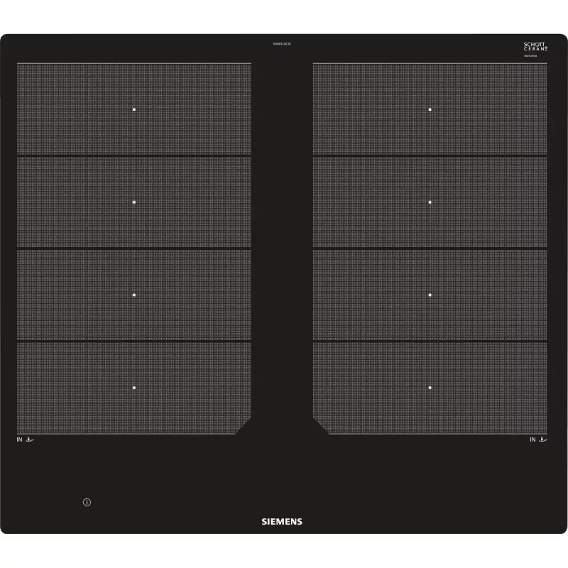 Siemens EX601LXC1E piano cottura nero integrato a induzione a zone 4 zone
