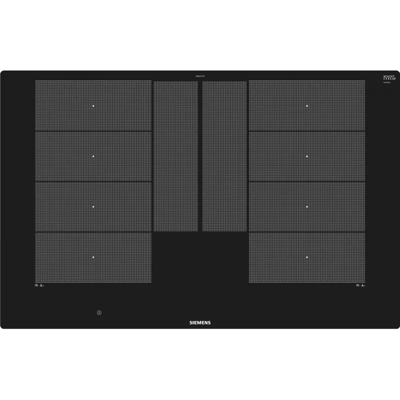 Siemens EX801LYC1E piano cottura nero integrato a induzione a zone 4 zone