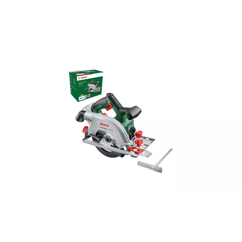 Bosch UniversalCirc 18V-53 sega circolare a batteria, 18 V, lama da 160 mm, profondità di taglio 53 mm, senza batteria e caricabatterie, verde/nero