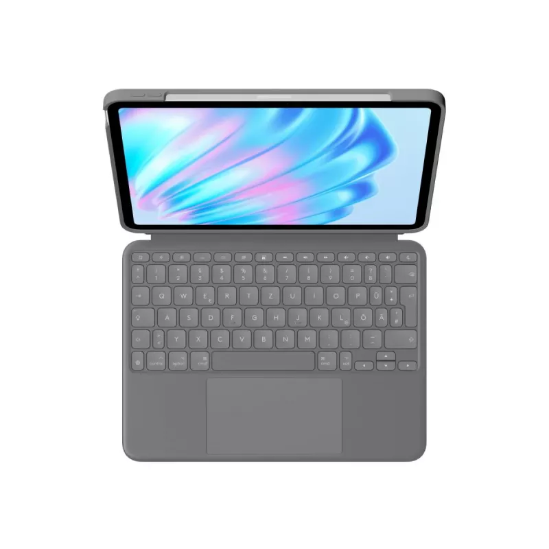 LOGITECH Combo Touch per iPad Air 11in 5th Gen Oxford grigio Qwertz tedesco
