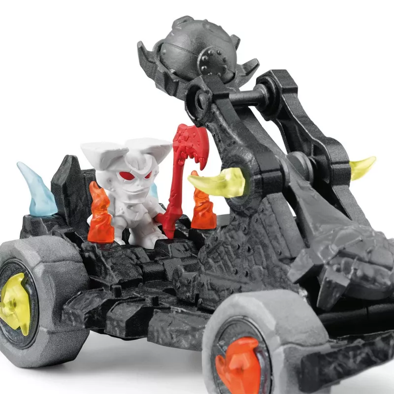 schleich ELDRADOR CREATURES catapulta con mini-creatura, mostro e draghi, robot / mini-creature, 7 anni, multicolore, plastica