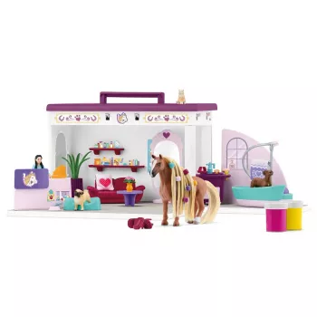 schleich HORSE CLUB Sofia’s Beauties Pet Salon, salone & spa, salone per animali, 3 anno/i, multicolore, plastica