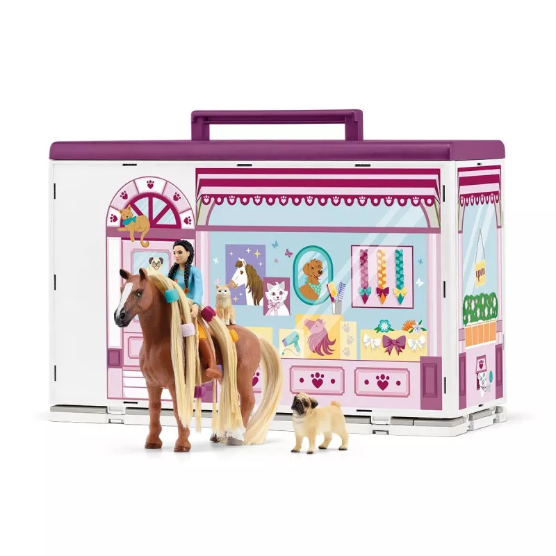 schleich HORSE CLUB Sofia’s Beauties Pet Salon, salone & spa, salone per animali, 3 anno/i, multicolore, plastica