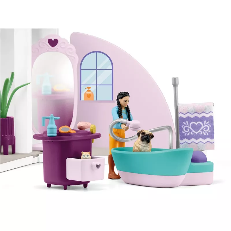 schleich HORSE CLUB Sofia’s Beauties Pet Salon, salone & spa, salone per animali, 3 anno/i, multicolore, plastica