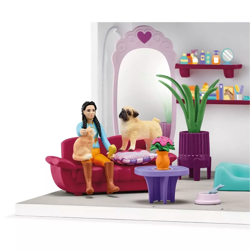 schleich HORSE CLUB Sofia’s Beauties Pet Salon, salone & spa, salone per animali, 3 anno/i, multicolore, plastica