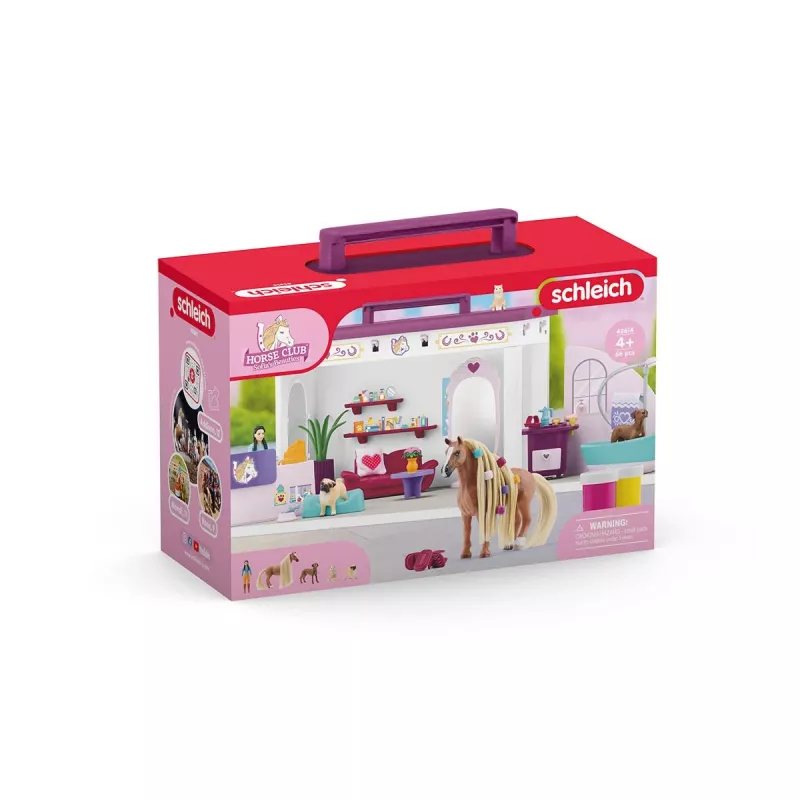 schleich HORSE CLUB Sofia’s Beauties Pet Salon, salone & spa, salone per animali, 3 anno/i, multicolore, plastica
