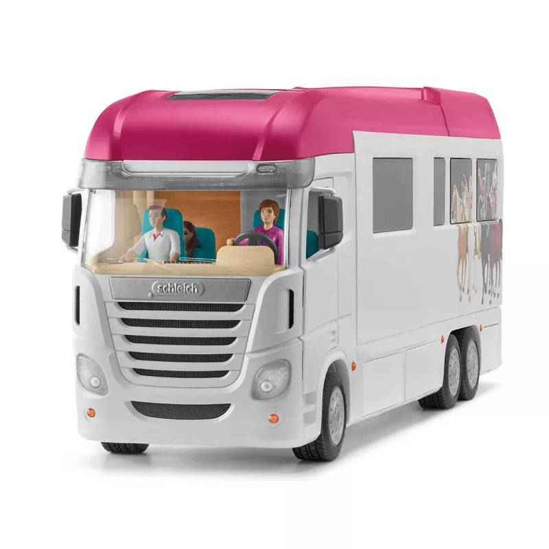 schleich HORSE CLUB trasporto cavalli, edificio, campeggio, scuderia, cavalli, concorso equestre, 5 anno/i, multicolore, plastica