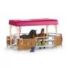 schleich HORSE CLUB trasporto cavalli, edificio, campeggio, scuderia, cavalli, concorso equestre, 5 anno/i, multicolore, plastica