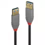 Lindy cavo prolunga USB 3.2 Type-A 3 m, 5Gbps, Anthra Line, 3 m, USB A, USB A, USB 3.2 Gen 1 (3.1 Gen 1), 5 Gbit/s, nero