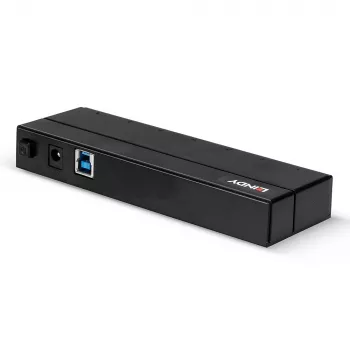 Lindy hub USB 3.0 7 porte, USB 3.2 Gen 1 (3.1 Gen 1) Type-A, USB 3.2 Gen 1 (3.1 Gen 1) Type-A, USB 3.2 Gen 1 (3.1 Gen 1), 5000 Mbit/s, nero, plastica