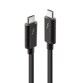 Lindy cavo Thunderbolt 3 1 m, passivo, connettore maschio, connettore maschio, 1 m, 20 Gbit/s, nero, 60 W