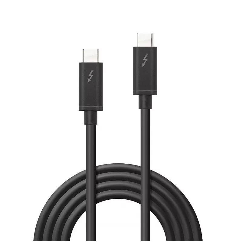 Lindy cavo Thunderbolt 3 1 m, passivo, connettore maschio, connettore maschio, 1 m, 20 Gbit/s, nero, 60 W