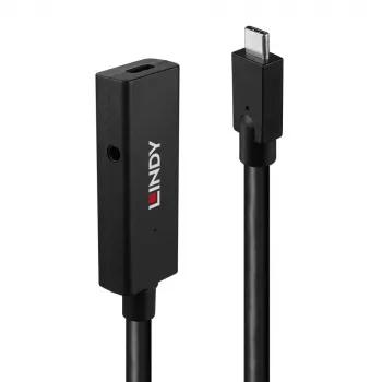 Lindy prolunga attiva USB 3.2 Gen 2 C/C 5 m, 5 m, USB C, USB C, USB 3.2 Gen 2 (3.1 Gen 2), 10 Gbit/s, nero