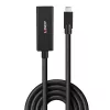 Lindy prolunga attiva USB 3.2 Gen 2 C/C 5 m, 5 m, USB C, USB C, USB 3.2 Gen 2 (3.1 Gen 2), 10 Gbit/s, nero