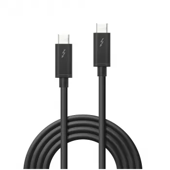 Lindy cavo Thunderbolt 3 2 m, passivo, connettore maschio, connettore maschio, 2 m, 20 Gbit/s, nero, 4096 x 2160 pixel