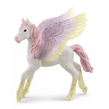 Schleich BAYALA Puledro Pegasus dell'alba, 5 anni, Unicorno / Pegasus, Unicorni & Fate, Multicolore, Plastica