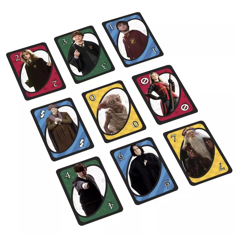 Gioco di carte MATTEL UNO Harry Potter – gioco da tavolo, dai 7 anni